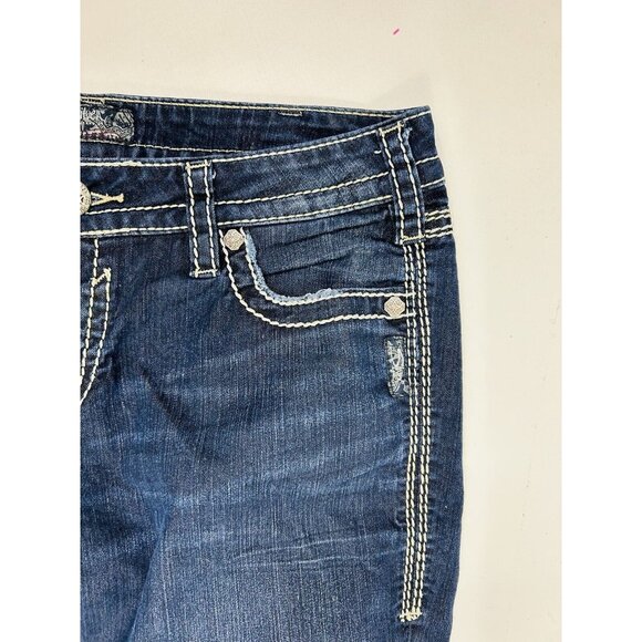 Silver Jeans Aiko Bootcut Thick Stitched Flap Pocket Jeans Mens 33x32 - Picture 8 of 9